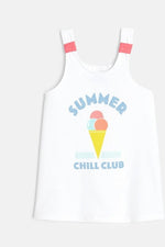 OKAIDI - גופיית הדפס בצבע לבן לילדות - MASHBIR//365