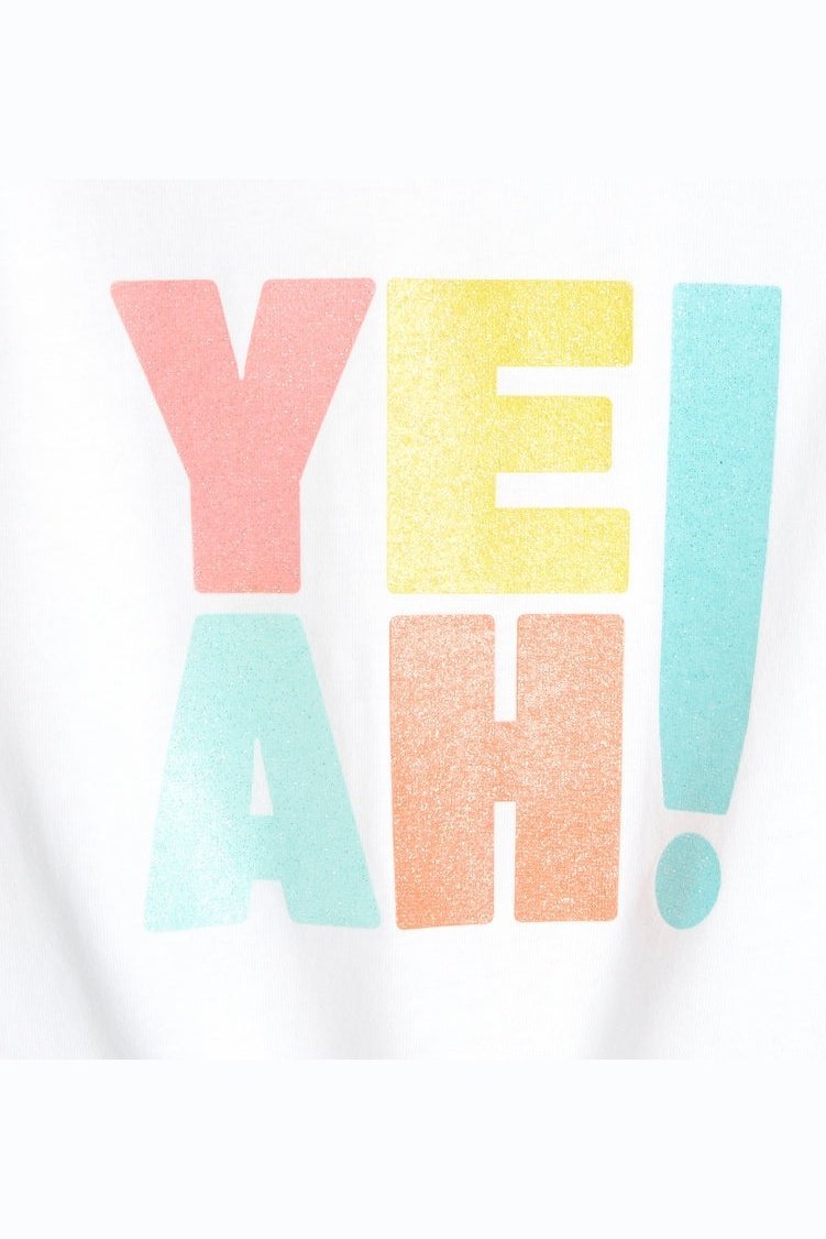 OKAIDI - גופיית הדפס בצבע לבן לילדות - MASHBIR//365