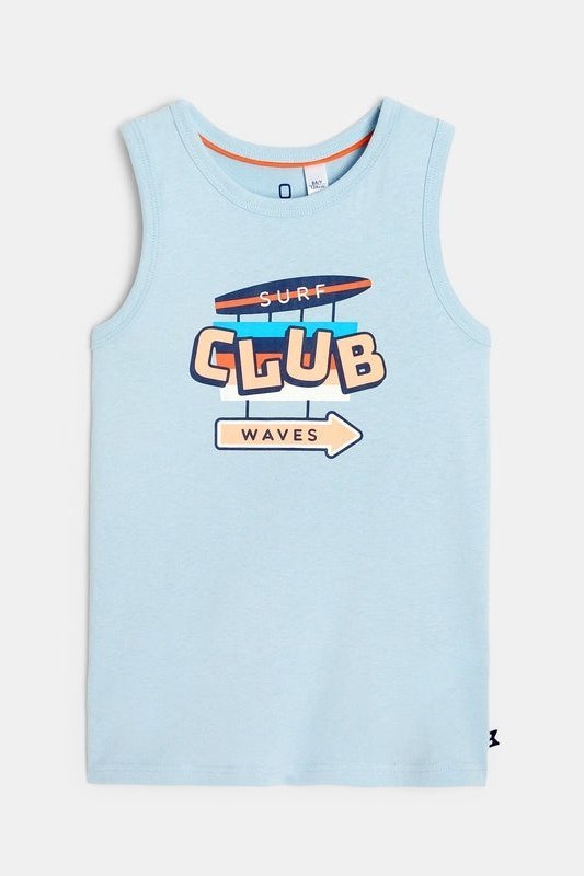 OKAIDI - גופיית הדפס בצבע כחול - MASHBIR//365