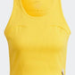 ADIDAS - גופיית קרופ לנשים W LNG RIB TANK בצבע צהוב - MASHBIR//365 - 5