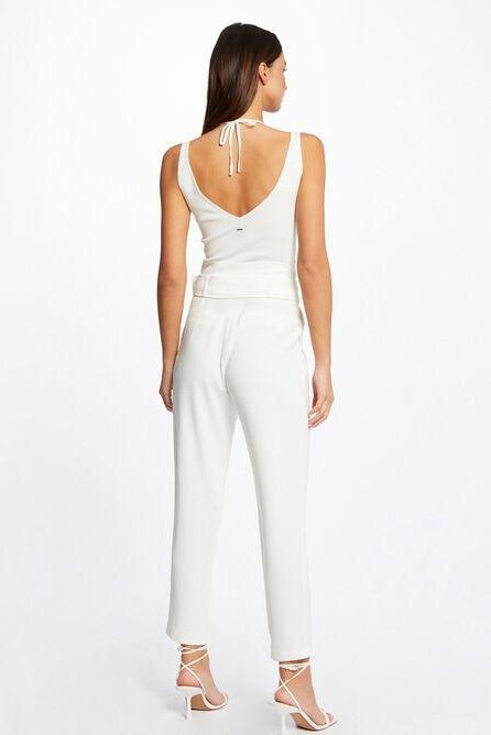 MORGAN - גופיית קשירה לנשים בצבע OFF WHITE - MASHBIR//365