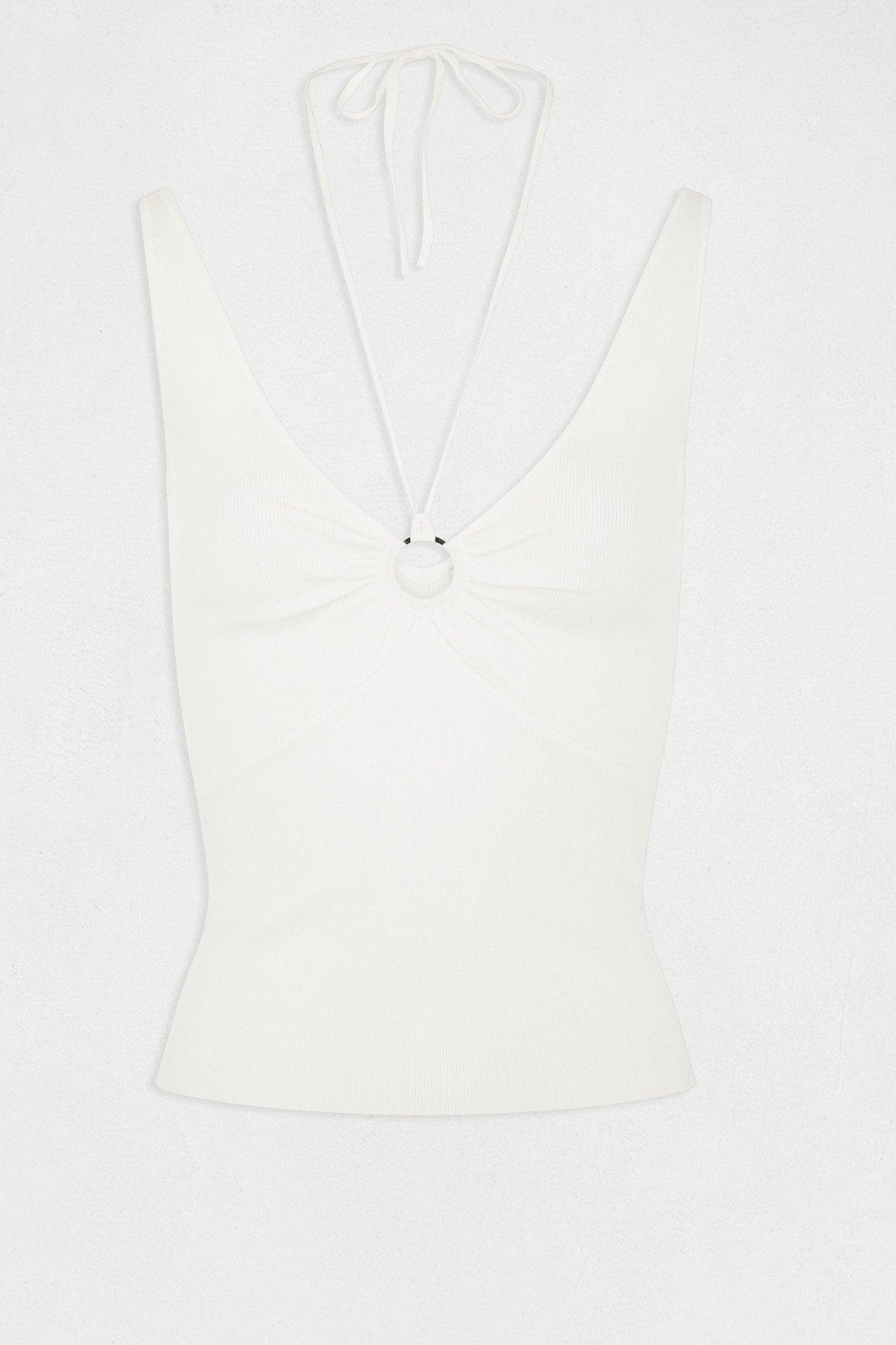 MORGAN - גופיית קשירה לנשים בצבע OFF WHITE - MASHBIR//365