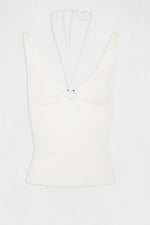 MORGAN - גופיית קשירה לנשים בצבע OFF WHITE - MASHBIR//365