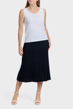 PUNT ROMA - גופיית עם תחרה בקצוות בצבע לבן - MASHBIR//365