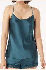 ETAM - גופיית משי PEARLY כחול פטרול - MASHBIR//365