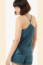 ETAM - גופיית משי PEARLY כחול פטרול - MASHBIR//365