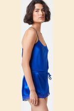 ETAM - גופיית משי PEARLY כחול רויאל - MASHBIR//365