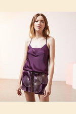 ETAM - גופיית סאטן בצבע סגול - MASHBIR//365