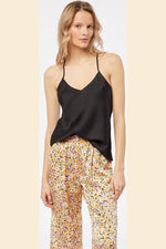 ETAM - גופיית סאטן בעיטור תחרה EPATANTE בצבע שחור - MASHBIR//365