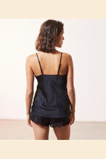 ETAM - גופיית סאטן BROOKLIN שחורה - MASHBIR//365