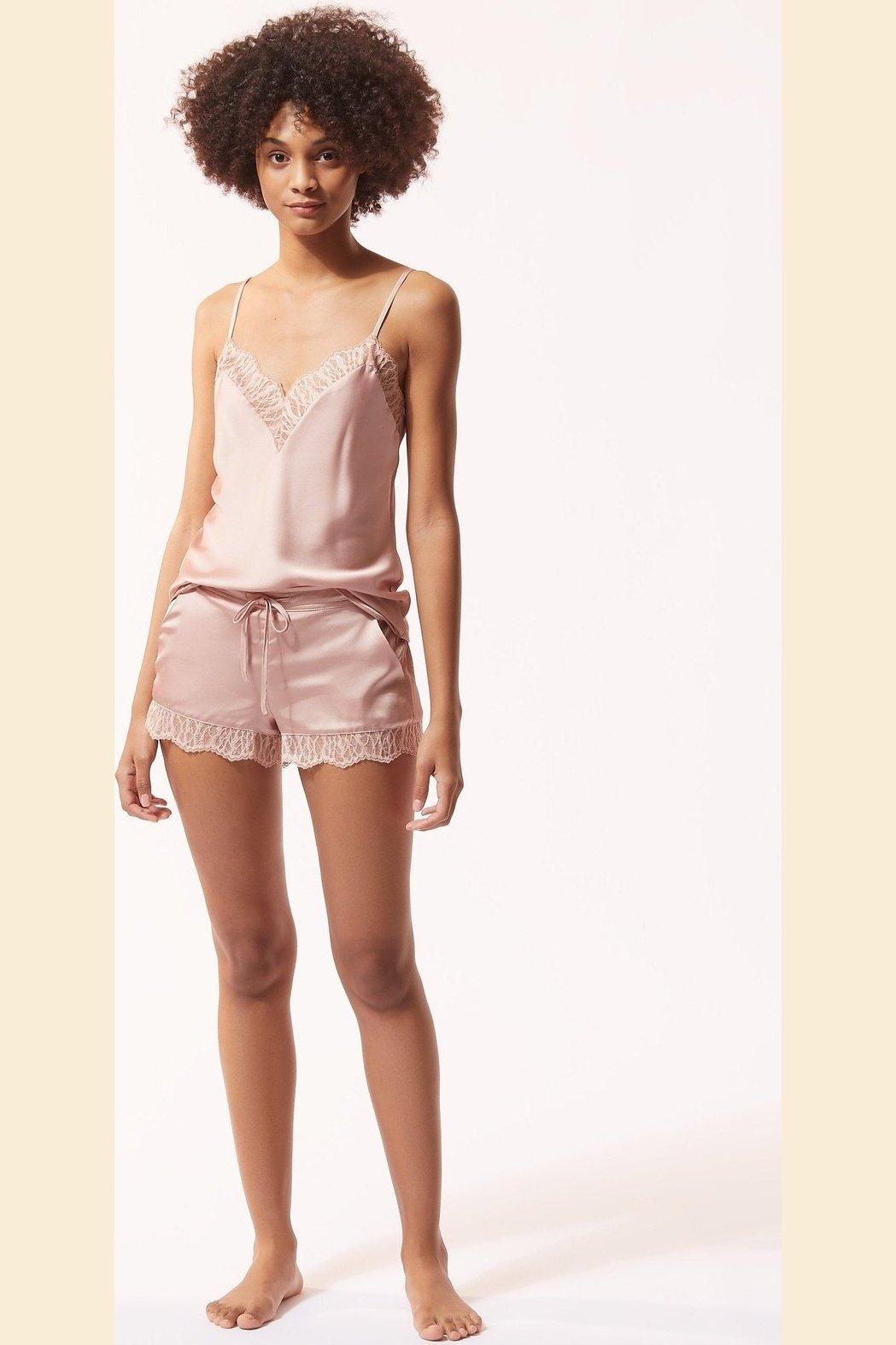 ETAM - גופיית סאטן BROOKLIN ורוד בהיר - MASHBIR//365