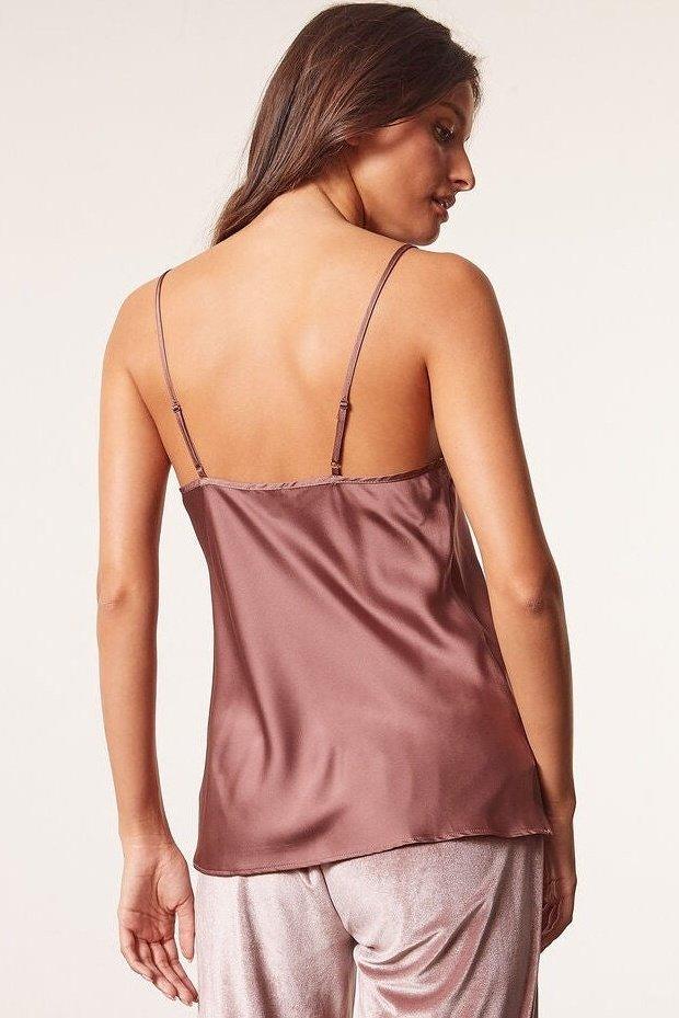 ETAM - גופיית סאטן BROOKLIN ורוד עתיק - MASHBIR//365