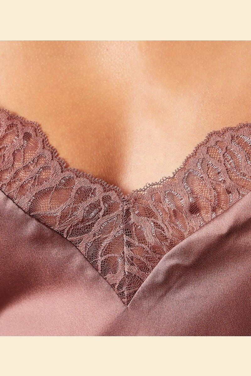 ETAM - גופיית סאטן BROOKLIN ורוד עתיק - MASHBIR//365