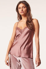 ETAM - גופיית סאטן BROOKLIN ורוד עתיק - MASHBIR//365