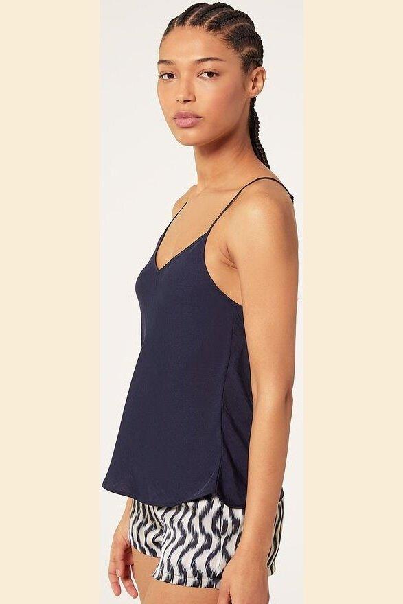 ETAM - גופיית סאטן ENNA נייבי - MASHBIR//365