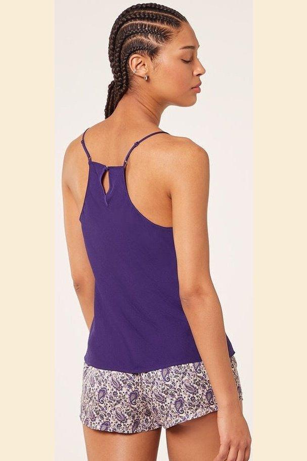 ETAM - גופיית סאטן ENNA סגולה - MASHBIR//365