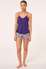 ETAM - גופיית סאטן ENNA סגולה - MASHBIR//365