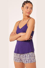 ETAM - גופיית סאטן ENNA סגולה - MASHBIR//365