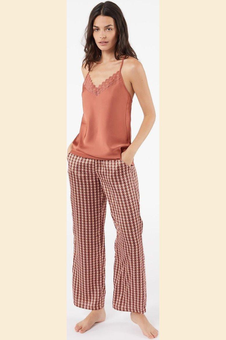 ETAM - גופיית סאטן JADE אפרסק - MASHBIR//365