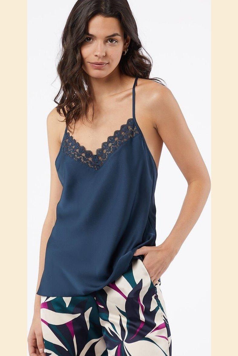 ETAM - גופיית סאטן JADE נייבי - MASHBIR//365