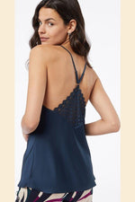 ETAM - גופיית סאטן JADE נייבי - MASHBIR//365