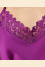 ETAM - גופיית סאטן JADE סגולה - MASHBIR//365