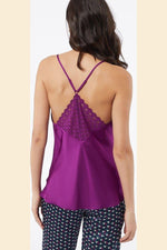 ETAM - גופיית סאטן JADE סגולה - MASHBIR//365