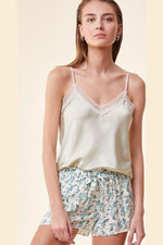 ETAM - גופיית סאטן LANETH ירוק מנטה - MASHBIR//365