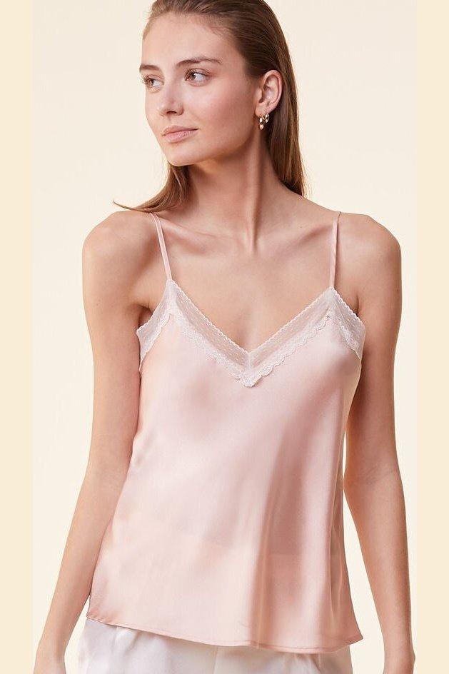 ETAM - גופיית סאטן LANETH ורוד בהיר - MASHBIR//365