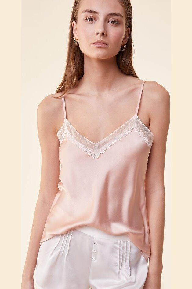 ETAM - גופיית סאטן LANETH ורוד בהיר - MASHBIR//365