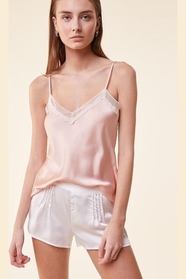 ETAM - גופיית סאטן LANETH ורוד בהיר - MASHBIR//365