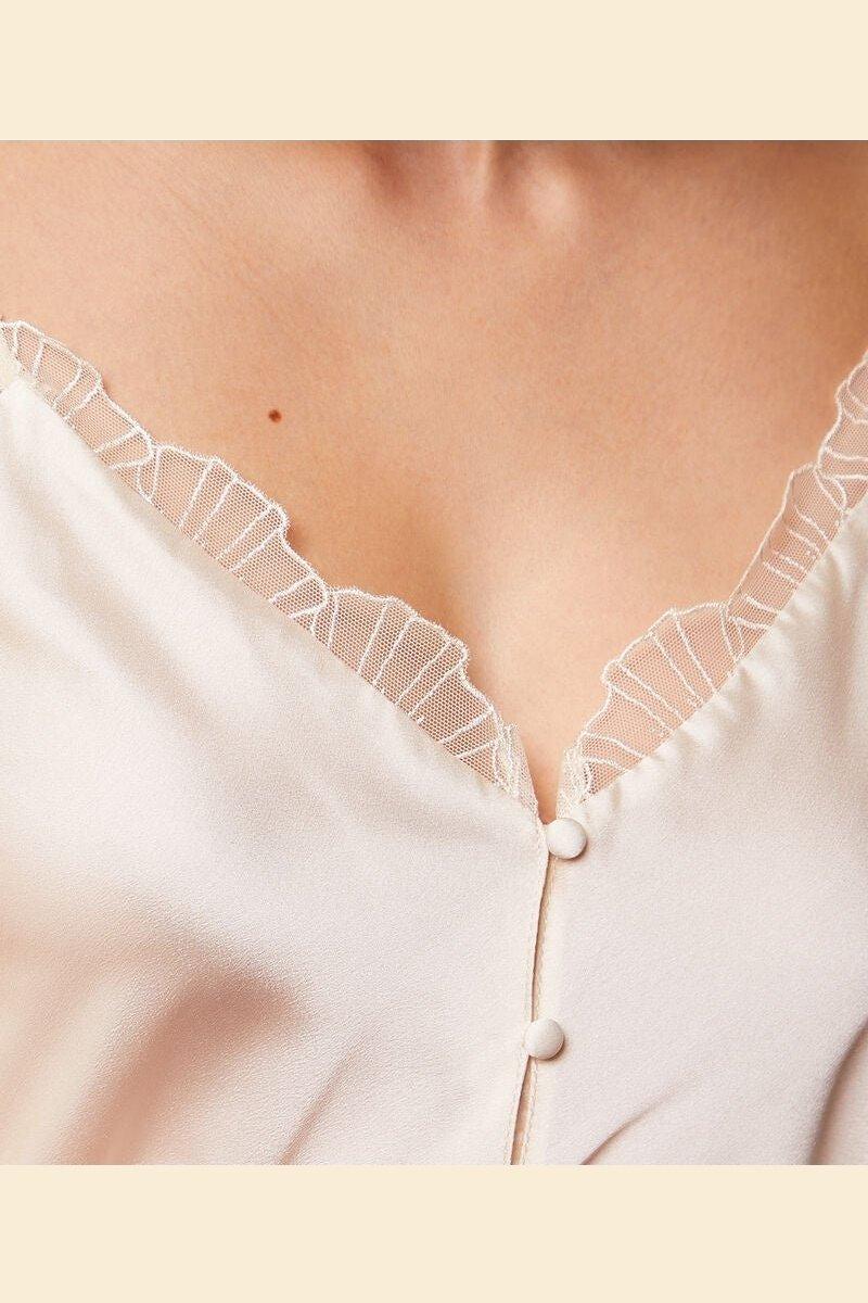 ETAM - גופיית סאטן OMBRELLE קרם - MASHBIR//365