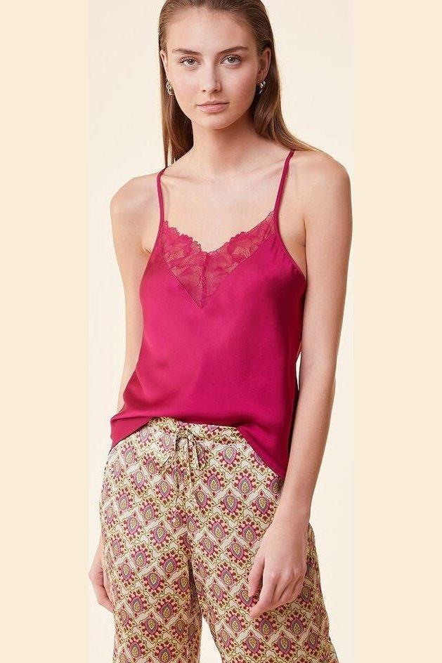 ETAM - גופיית סאטן RELAX פוקסיה - MASHBIR//365