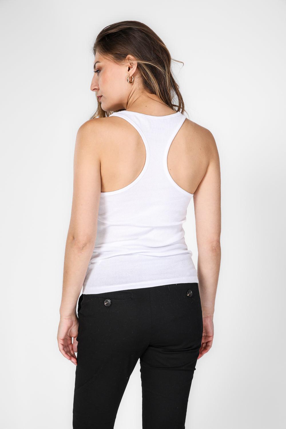 KENNETH COLE - גופיית סבא גב רייסר בצבע לבן - MASHBIR//365