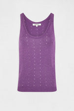 MORGAN - גופיית סריג בצבע סגול - MASHBIR//365