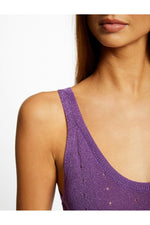 MORGAN - גופיית סריג בצבע סגול - MASHBIR//365