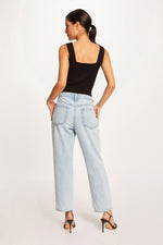 MORGAN - גופיית סריג בצבע שחור - MASHBIR//365