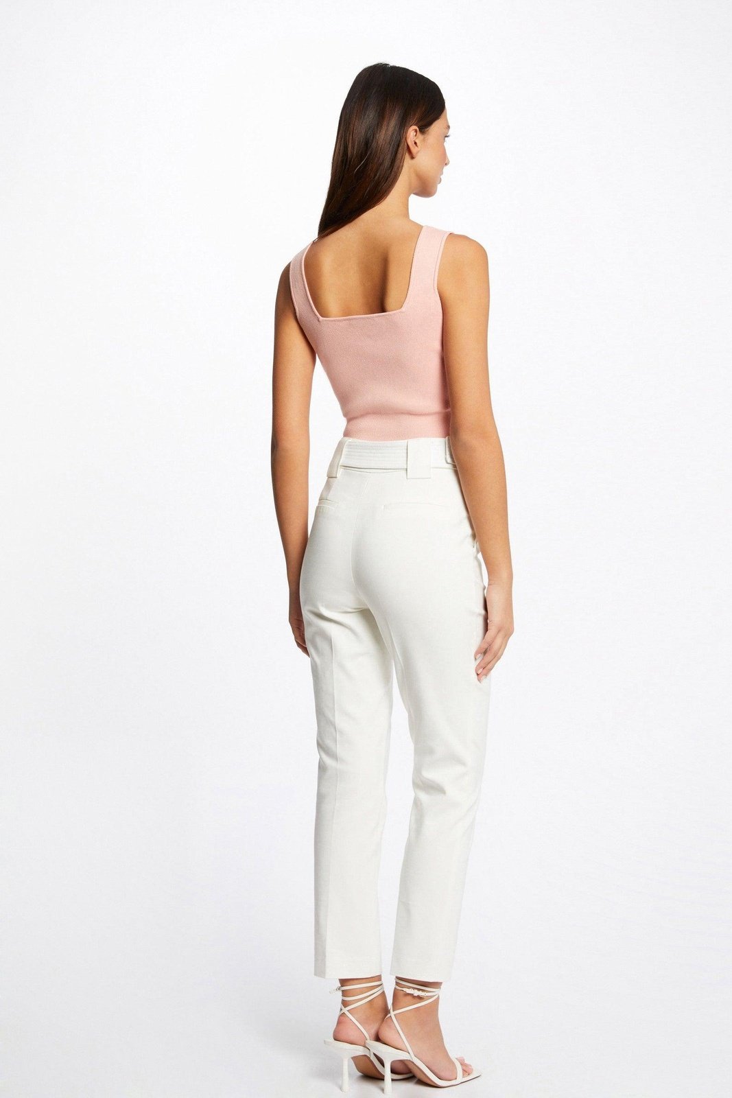 MORGAN - גופיית סריג בצבע ורוד - MASHBIR//365