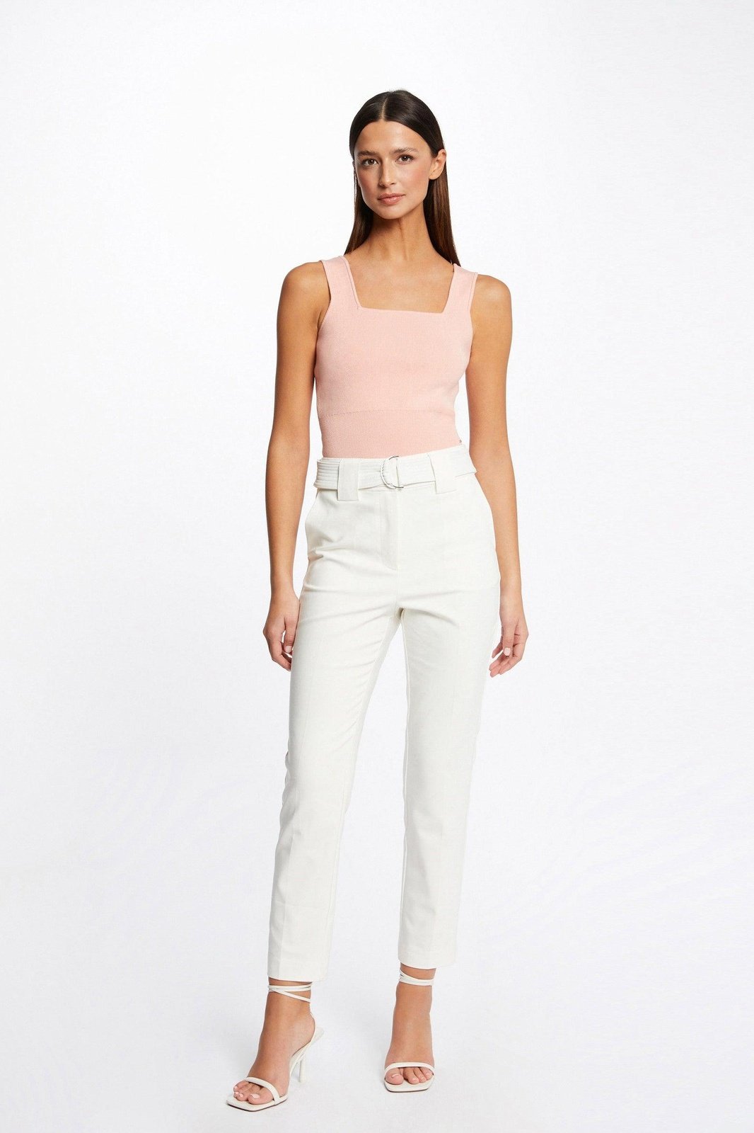 MORGAN - גופיית סריג בצבע ורוד - MASHBIR//365