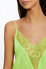 MORGAN - גופיית תחרה בצבע ירוק - MASHBIR//365