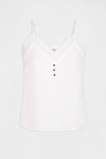 MORGAN - גופיית תחרה בצבע לבן - MASHBIR//365