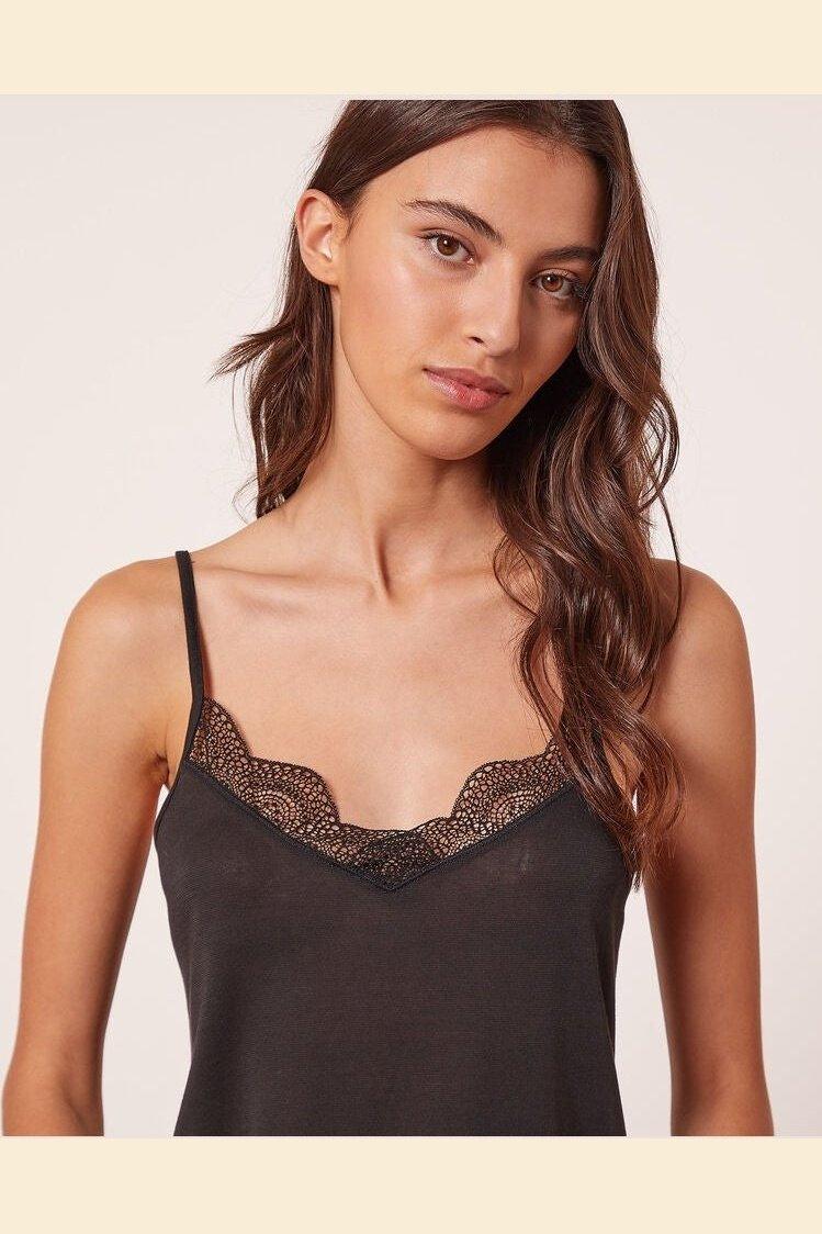 ETAM - גופיית WARM DAY שחורה - MASHBIR//365