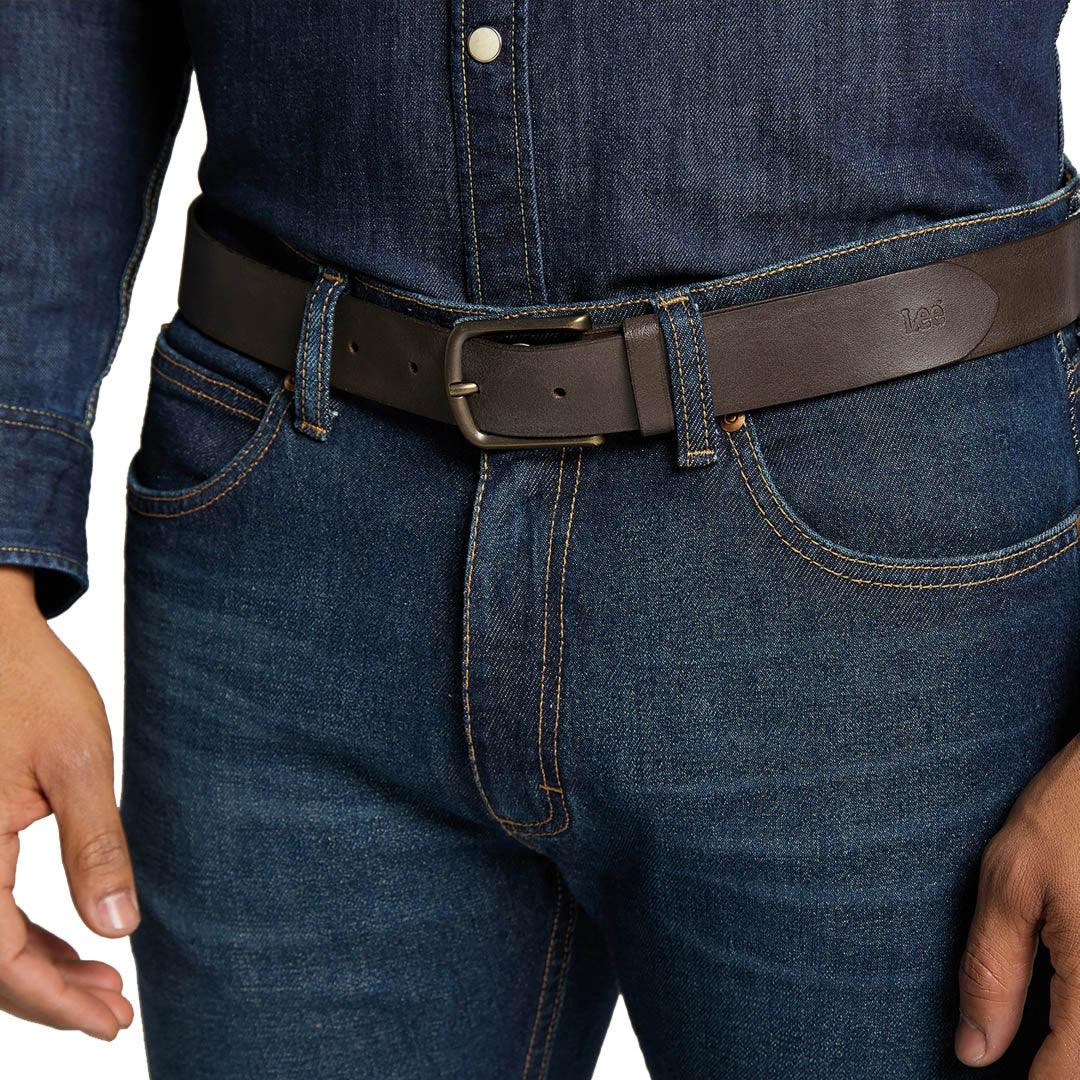 LEE - חגורה DARK BROWN - MASHBIR//365