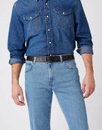 WRANGLER - חגורה עם לוגו קלאסית - MASHBIR//365