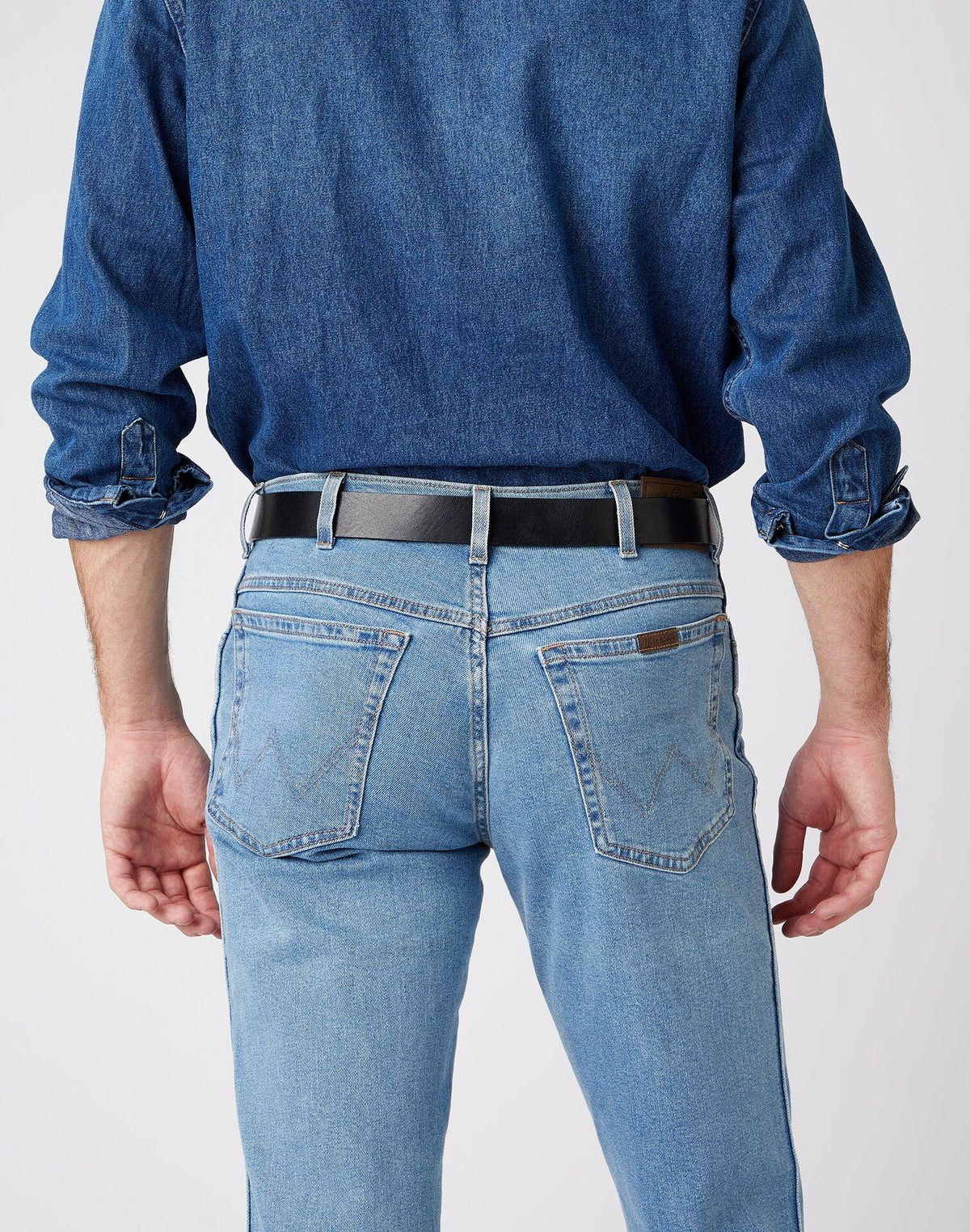 WRANGLER - חגורה עם לוגו קלאסית - MASHBIR//365