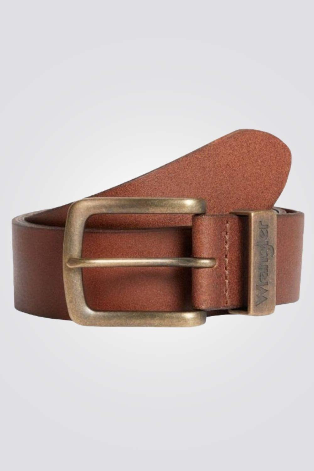 WRANGLER - חגורת METAL LOOP COGNAC - MASHBIR//365