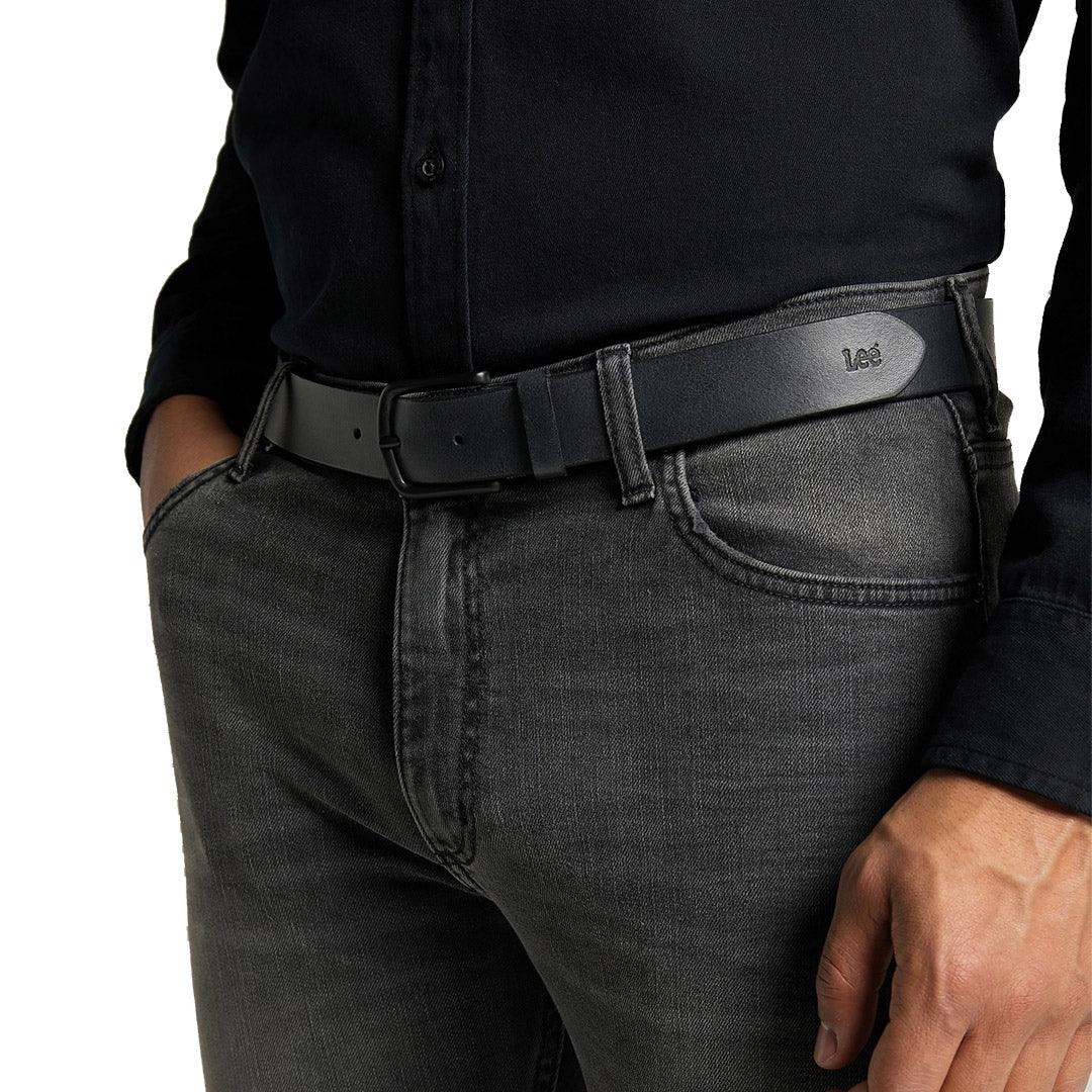 LEE - חגורת עור שחורה - MASHBIR//365