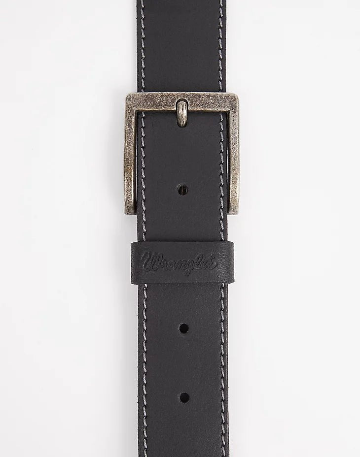 WRANGLER - חגורת עור שחורה - MASHBIR//365