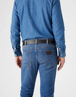 WRANGLER - חגורת עור שחורה - MASHBIR//365