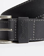 WRANGLER - חגורת עור שחורה - MASHBIR//365